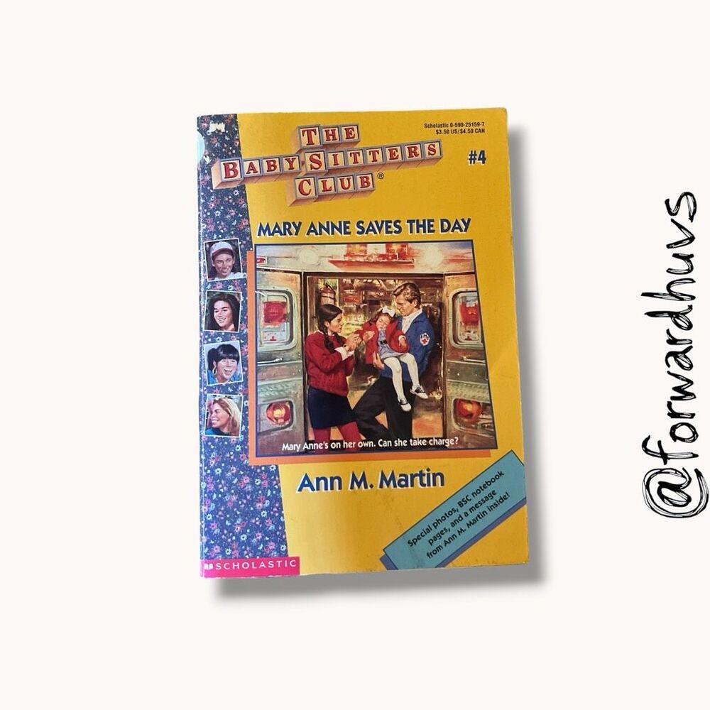 Babysitters Club #4 Mary Anne Saves the Day Ann M Martin Paperback